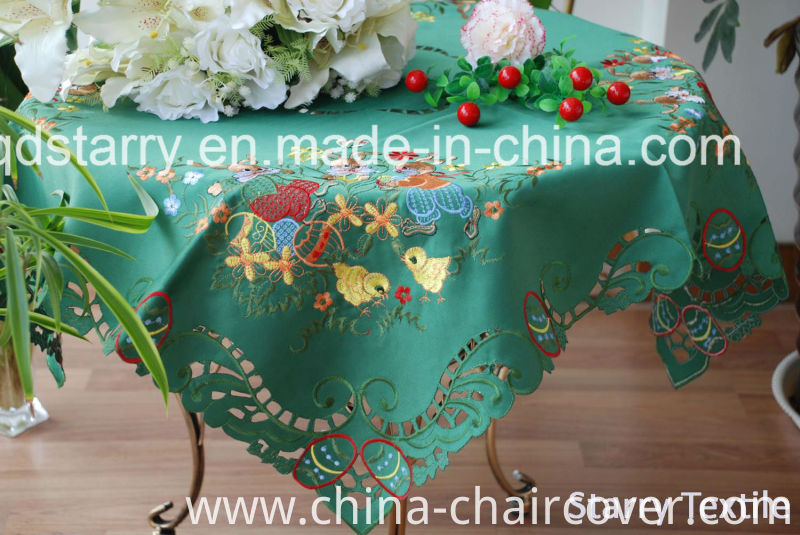 Fh-26 Rabbit Design Tablecloth Easter Use
